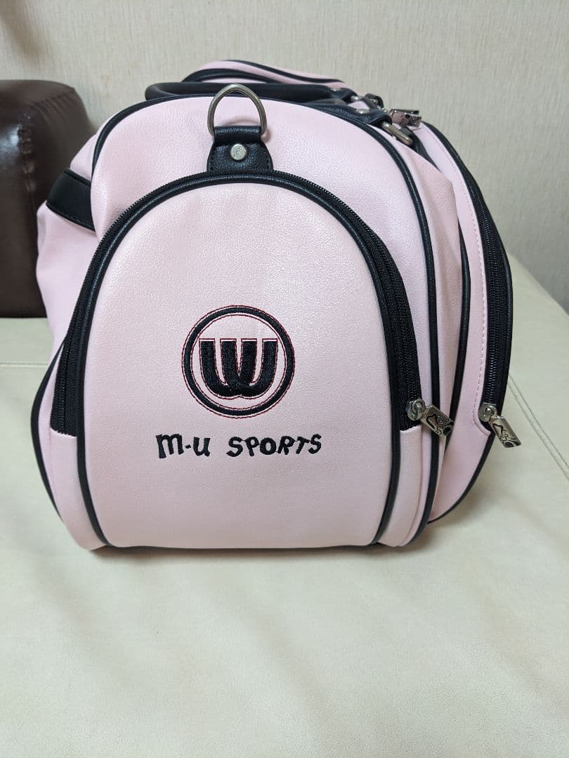 美品　M-U SPORTS ピンク ボストンバッグ ゴルフバック