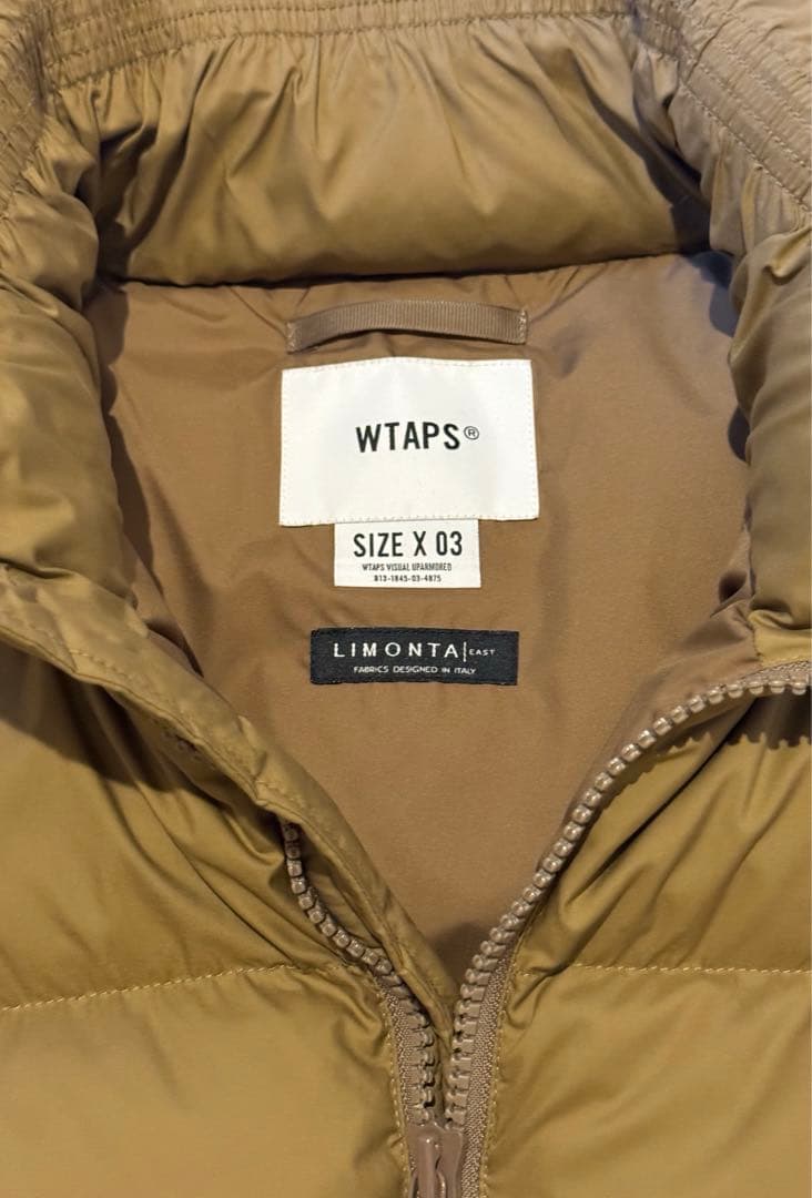 WTAPS ダウンベスト　L 212BRDT-JKM04 ブラウン