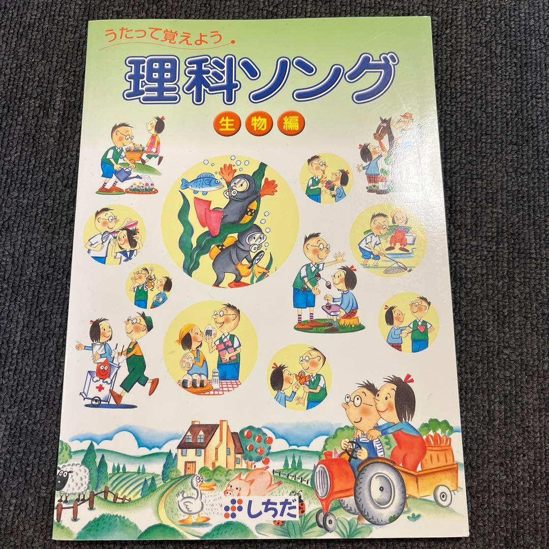 七田　理科ソング　社会科ソング　計5冊　CD付き