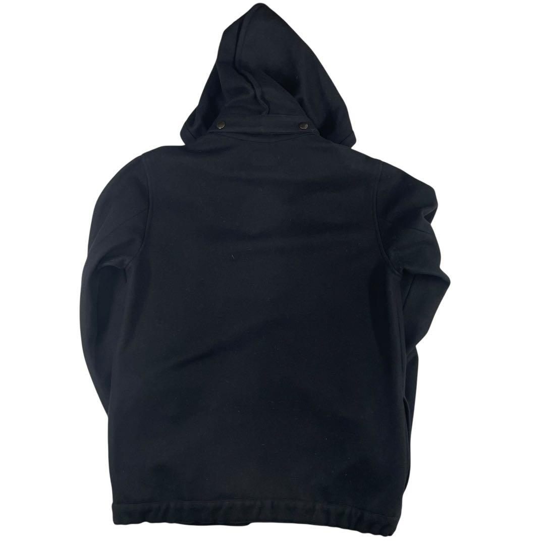 Y【極美品】A.P.C. メルトンフーデッドジャケット 黒 XS ユーロ