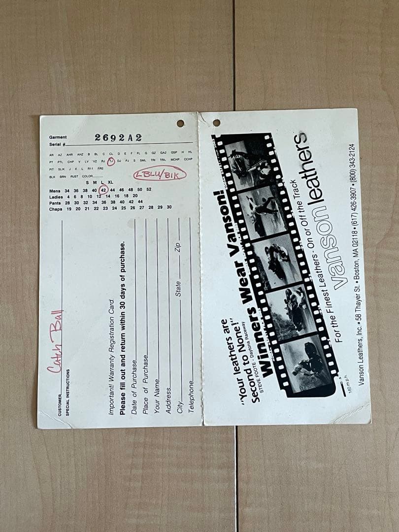 J*e様 vanson レザー ジャケット サイズ42