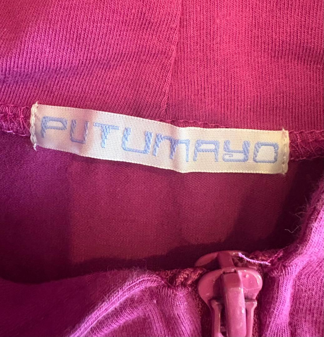 希少！PUTUMAYO プトマヨ パンダ耳 しっぽ 袖爪 ボーダー切替パーカー