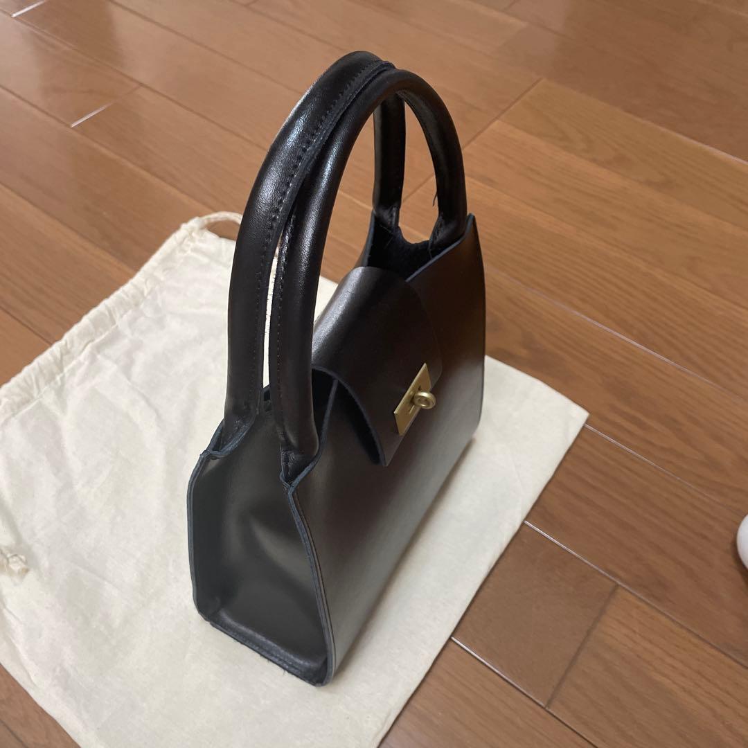 (新品)TIDEWAY牛革黒鞄