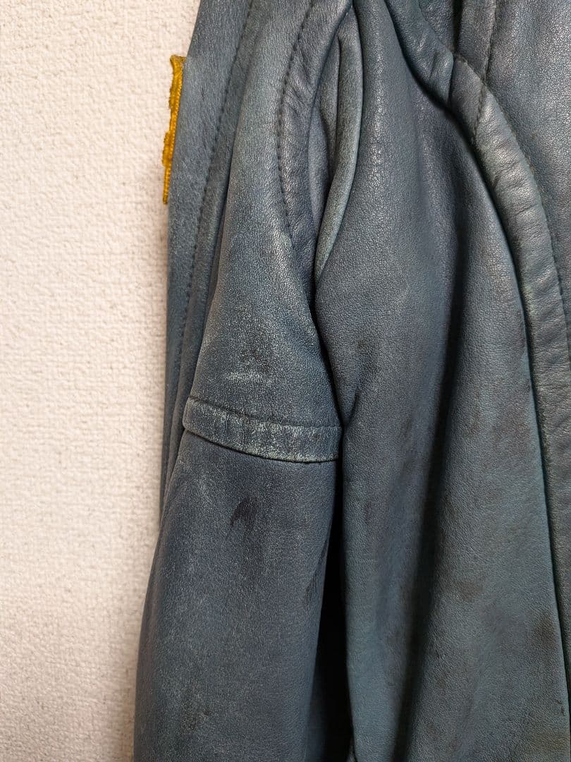 希少品 SCHOTT ライダースジャケット ワッペン Ｌサイズ レザー