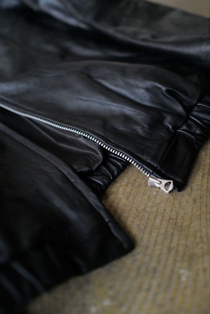 即発送可 anytee Vintage Leather Jacket