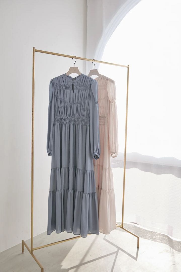 s*︎様 herlipto Back Ribbon Tiered Satin D