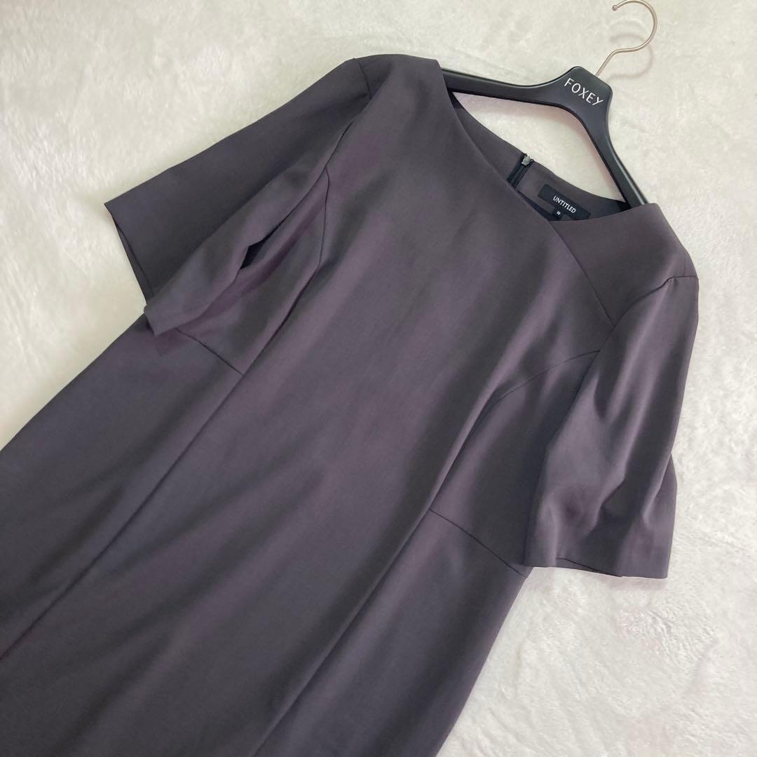 極美品　セレモニーワンピース　アシメネックワンピース　untitled 50