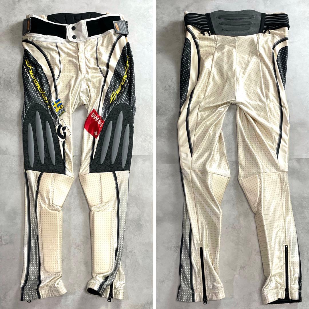 希少XL/ゴールドウイン スキー レーシングスーツ プロテクター 代表 企業ロゴ