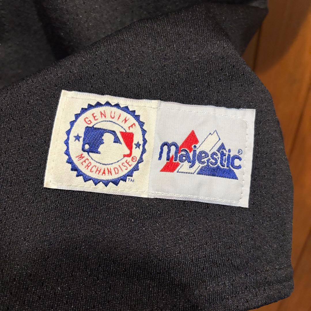 90s majestic ヤンキース ゲームシャツ MADE IN USA 古着