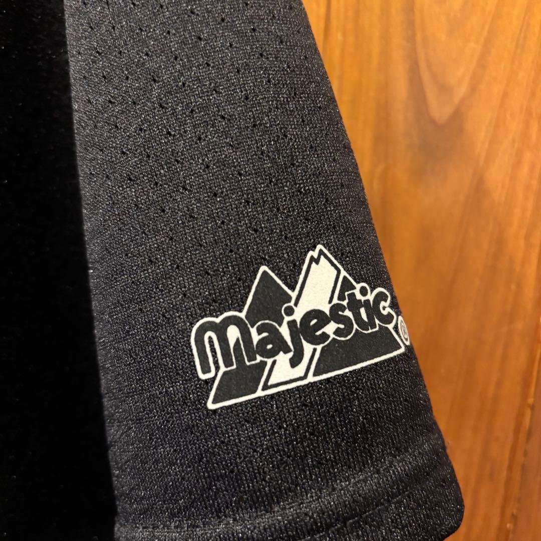 90s majestic ヤンキース ゲームシャツ MADE IN USA 古着