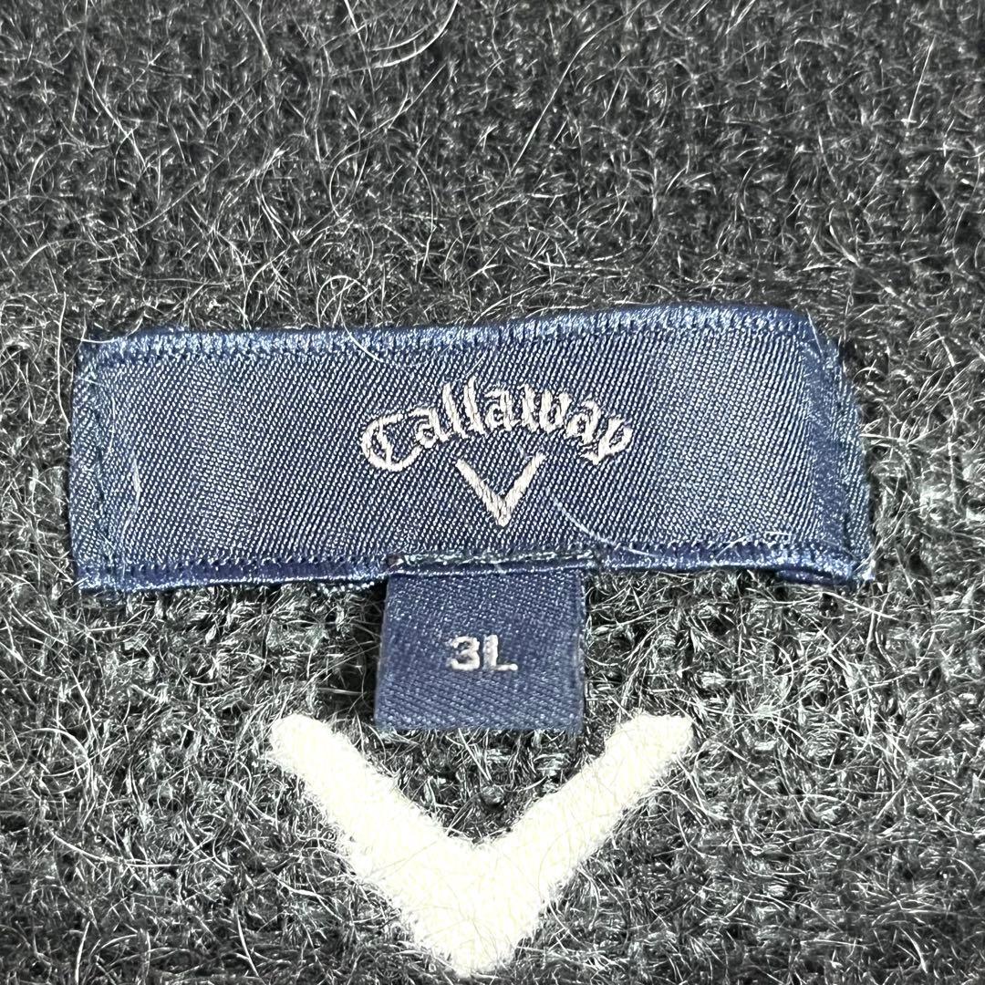 キャロウェイ Callaway 3L モヘヤ セーター ニット 大きいサイズ黒