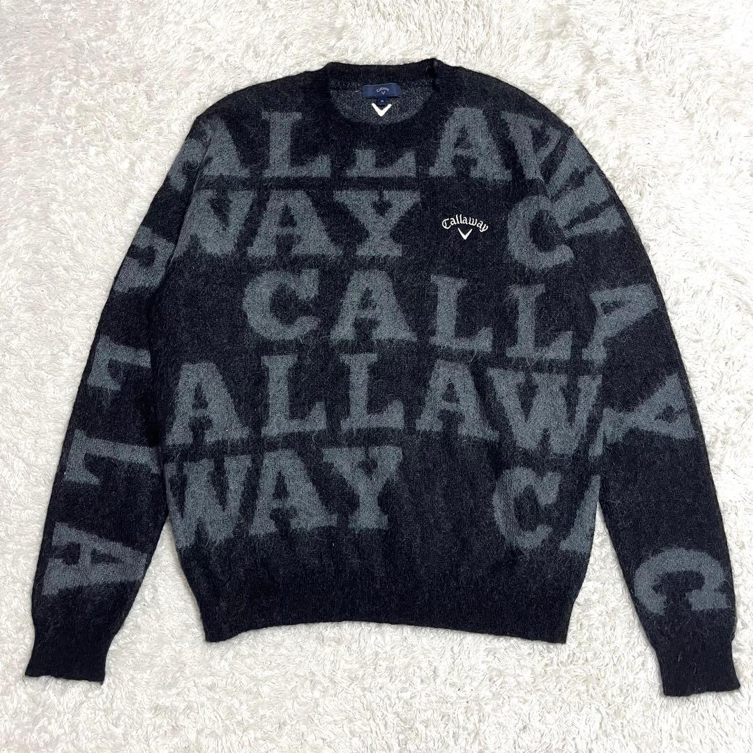 キャロウェイ Callaway 3L モヘヤ セーター ニット 大きいサイズ黒