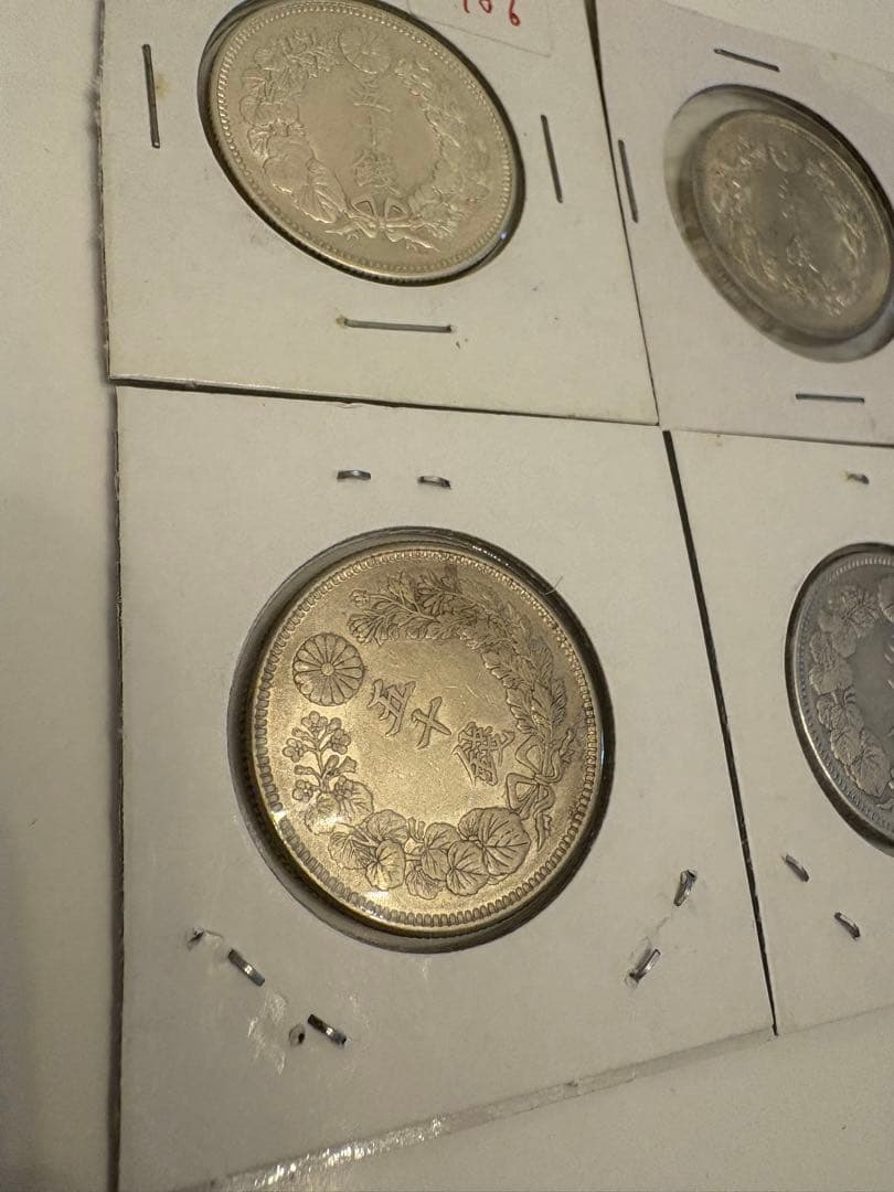 4枚　まとめ　50銭　まとめ　旭日　銀貨