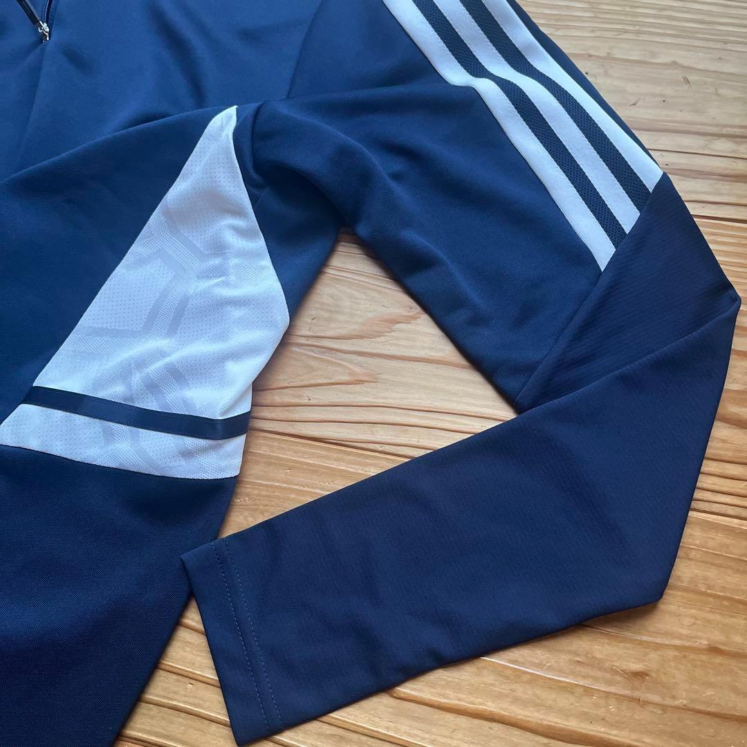 adidas　新品　 ネイビー ハーフジップジャージ上下　メンズ S