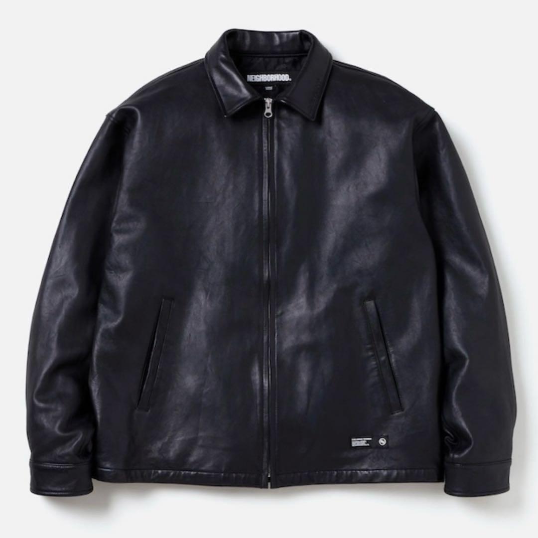 【本日限定✨特別価格✨】LEATHER ZIP WORK JACKET M