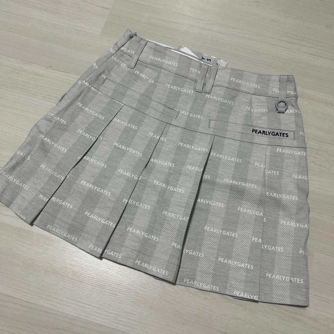 PEARLY GATES プリーツスカート グレー
