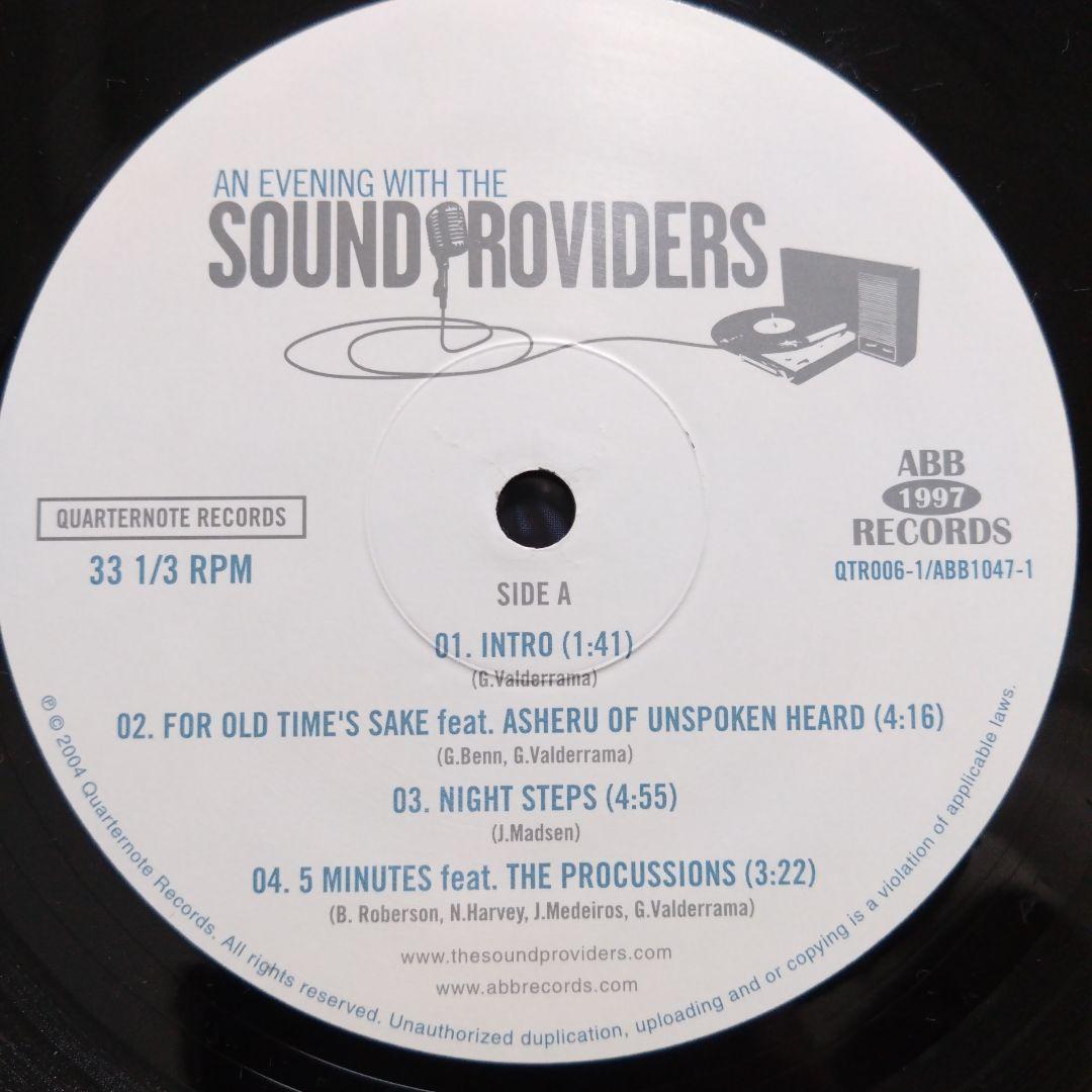 洋楽 AN EVENING WITH THE SOUND PROVIDERS