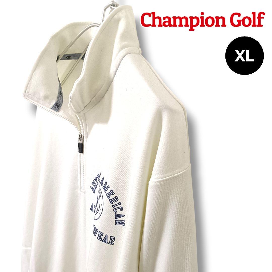 【春のスウェット】チャンピオンゴルフ ハーフジップスウェット XL メンズゴルフ