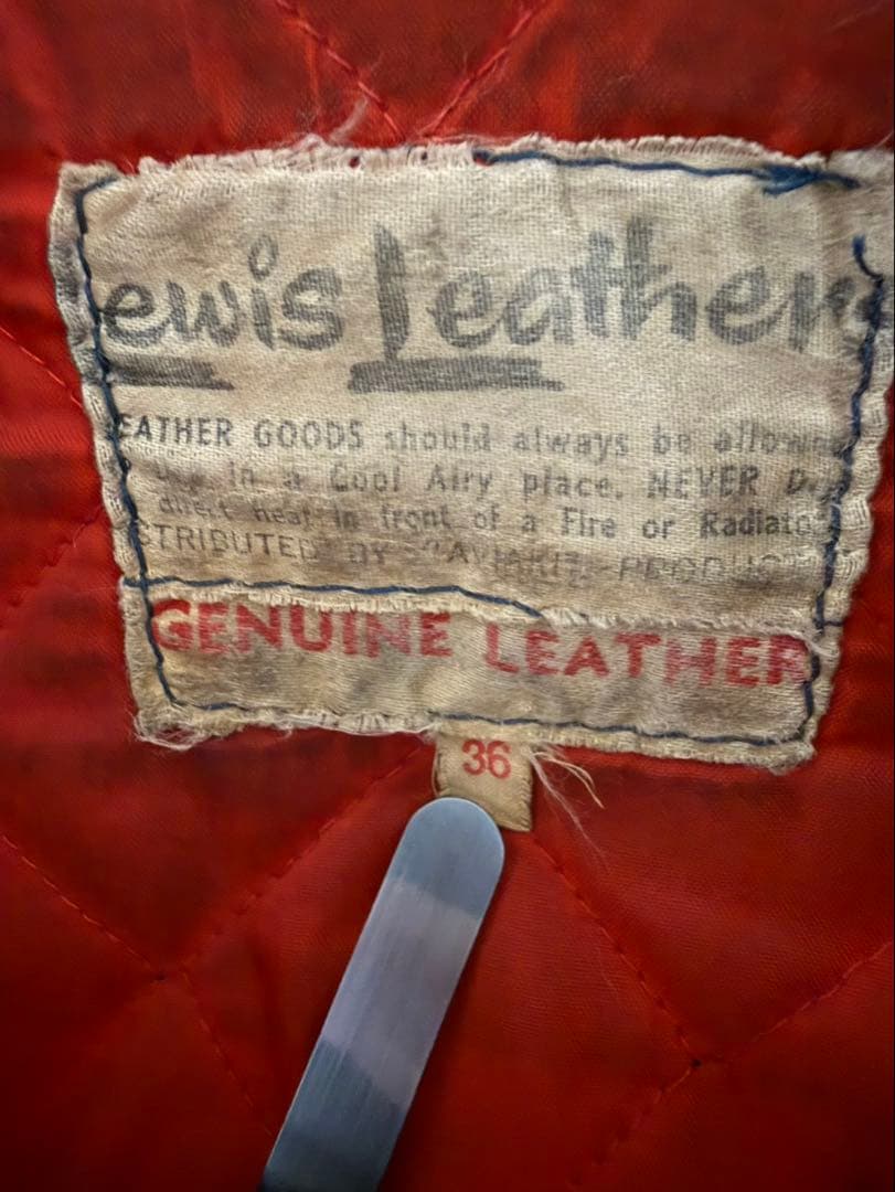【70s】ヴィンテージ ルイスレザー ターコイズブルー lewis 青