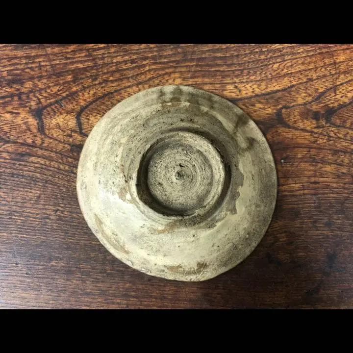 ◆136◆　江戸時代の古黄瀬戸　盃　小皿　酒器　骨董