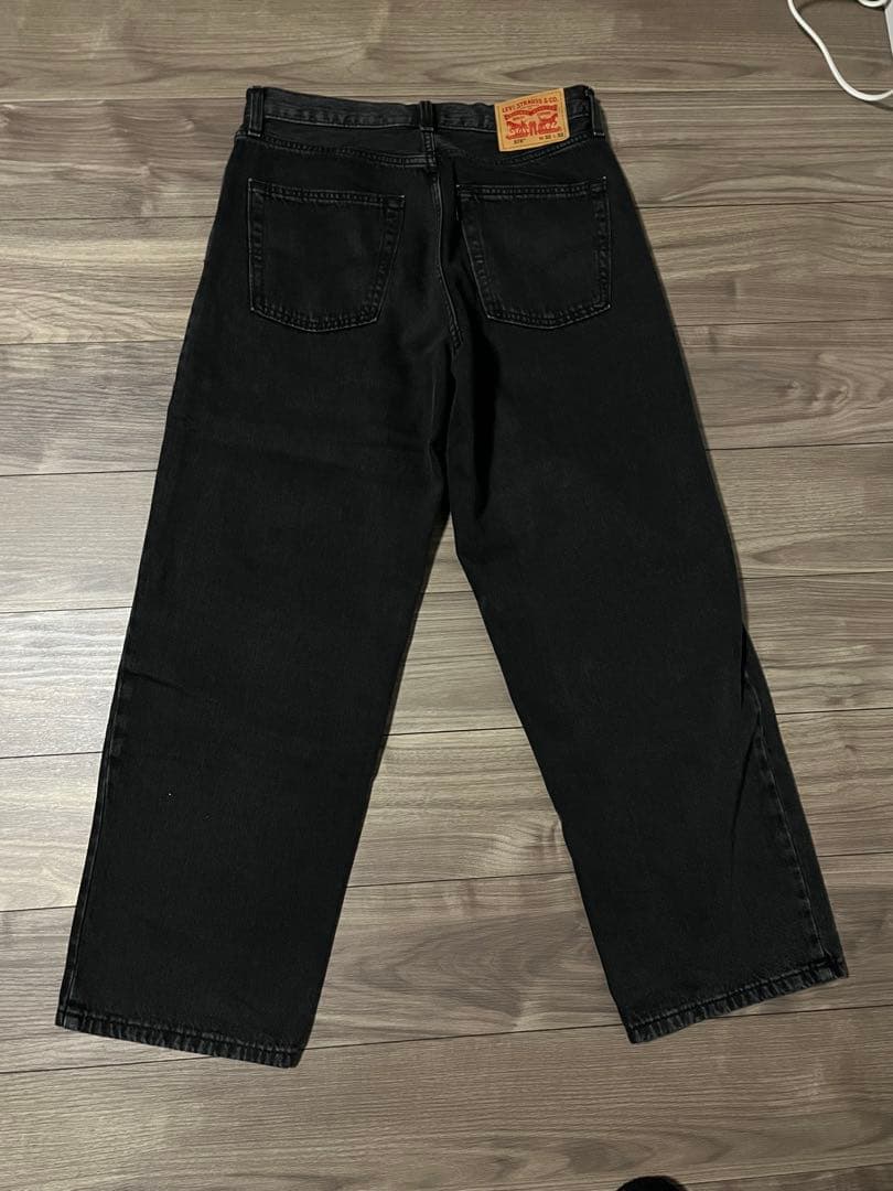 【美品】リーバイス578 バギーブラックデニム W32 L32