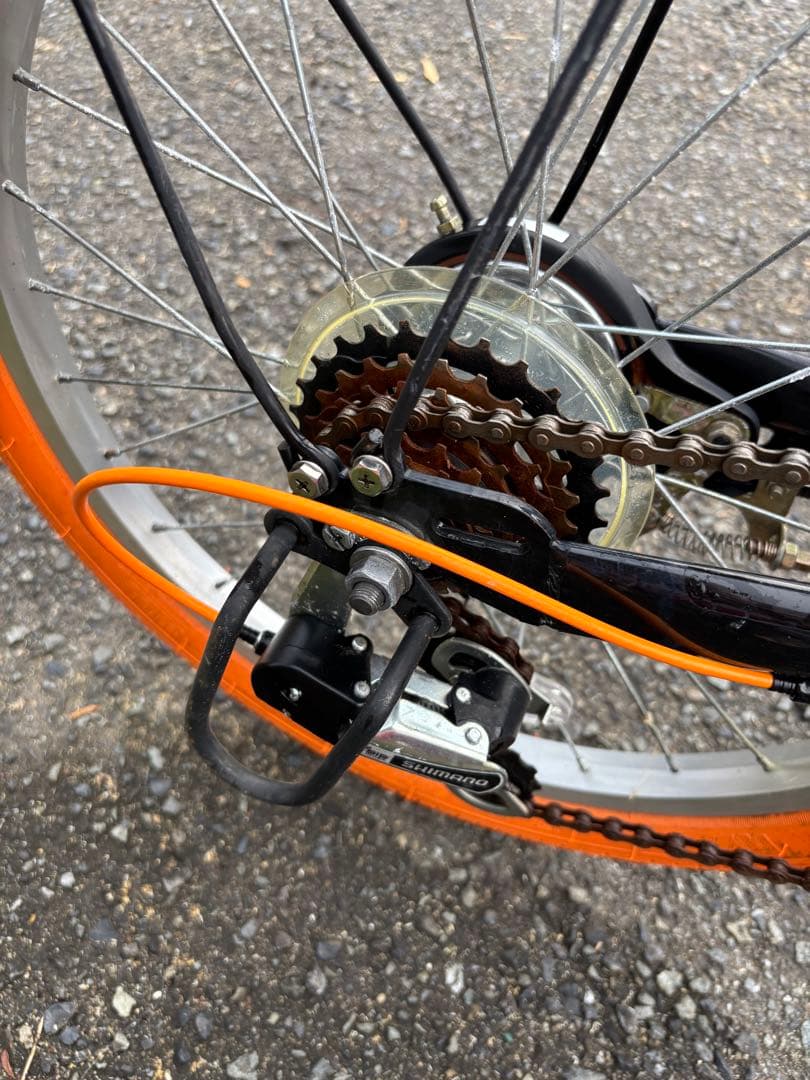 折りたたみ自転車 SIAFEI 20\" ブラック/オレンジ