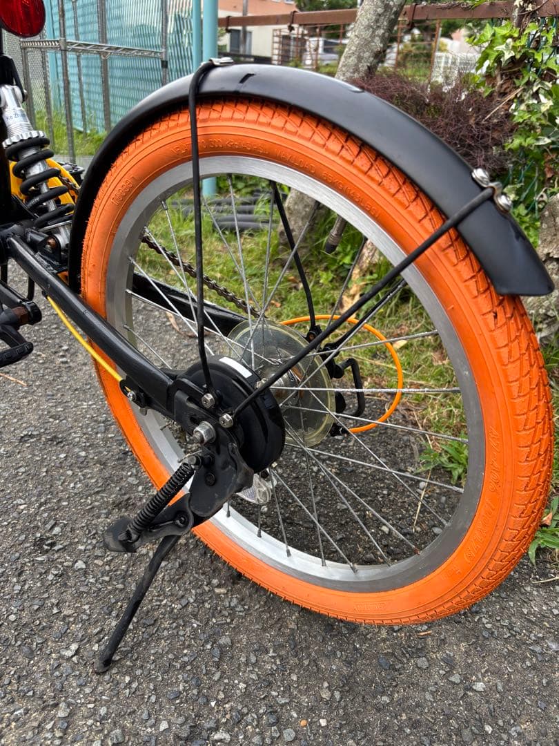折りたたみ自転車 SIAFEI 20\" ブラック/オレンジ