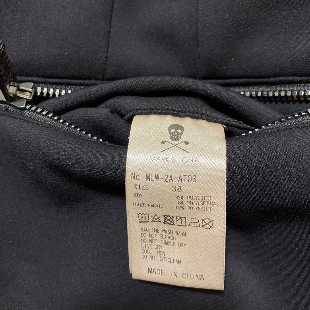 MARK&LONA マークアンドロナ　ストレッチパンツ　ブラック　38