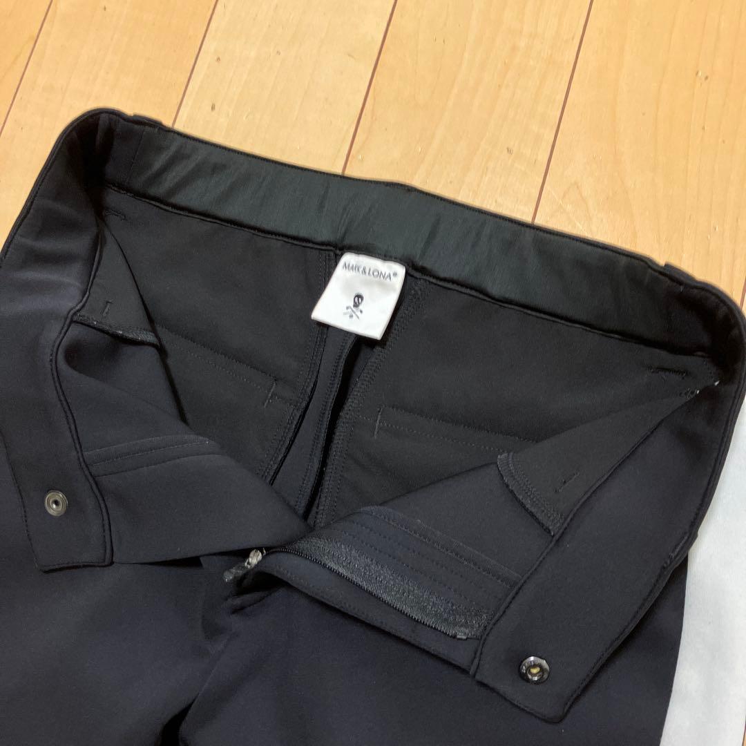 MARK&LONA マークアンドロナ　ストレッチパンツ　ブラック　38