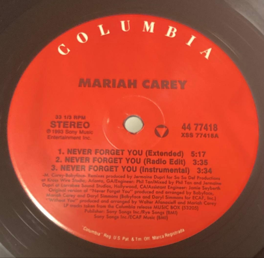 (USED)mariah carey never forget you レコード