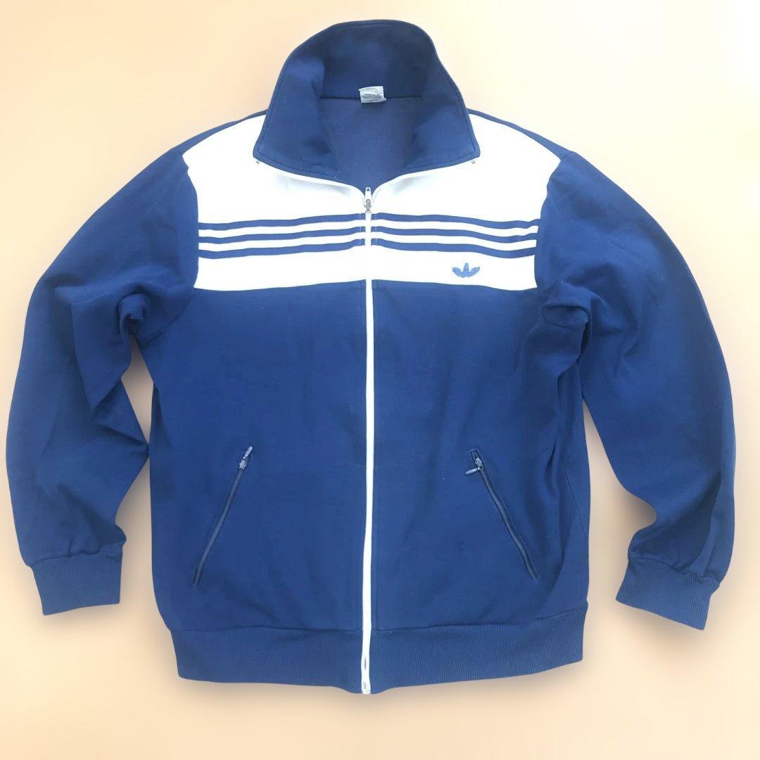 【希少サイズ7】80sデサント製 adidasトラックジャケット 西ドイツ
