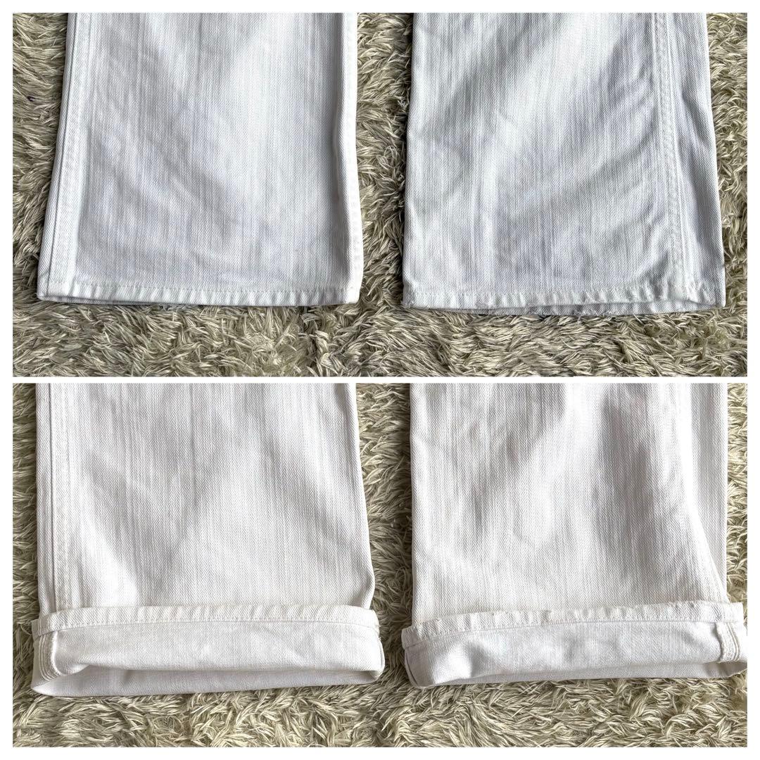 【✨専用】ラルフローレン ホワイトデニムパンツ ブーツカット 31 レザーパッチ
