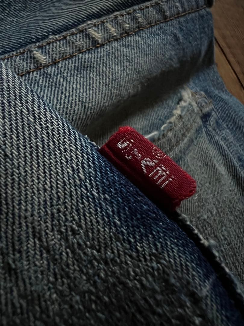 ゴ*ウ様 60s levi's 505 BIGE 赤耳　希少ボタン裏刻印16