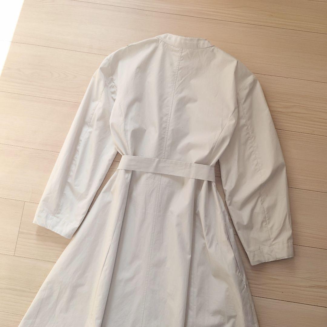 'S Max Mara　ピュアコットン ロングワンピース　パールグレー