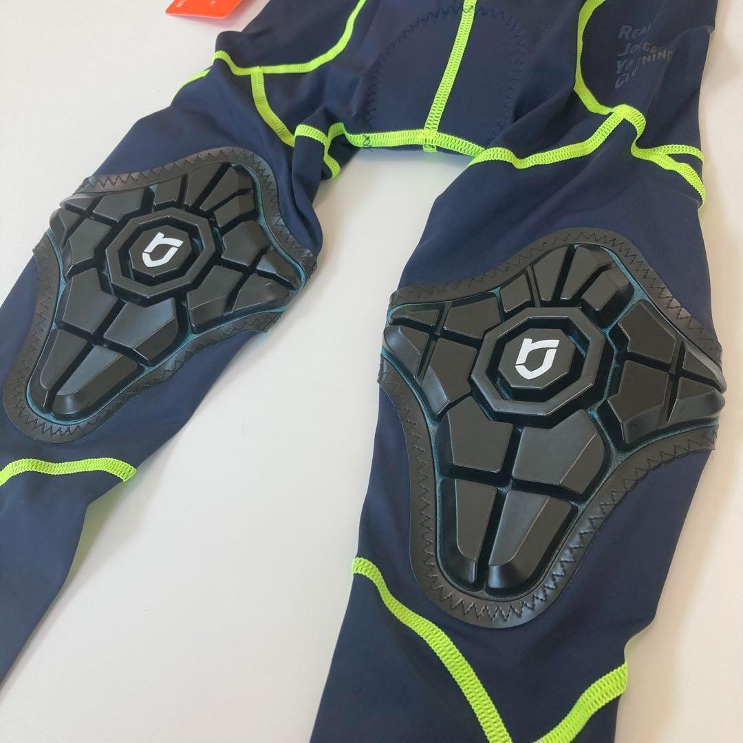 【新品】サイクルパンツ XL ネイビー×グリーン ランバイク ストライダー
