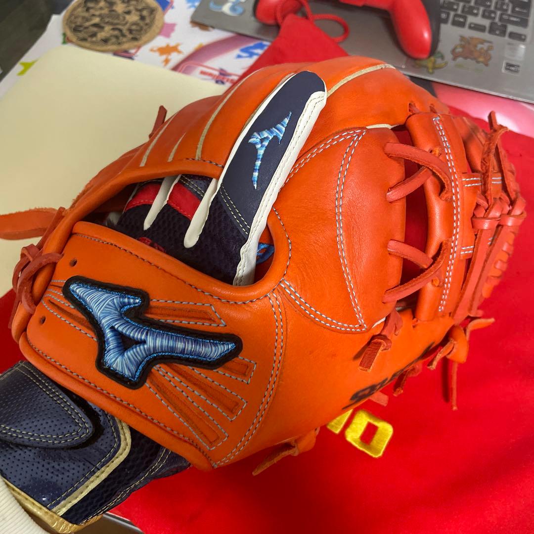 坂本勇人　モデル　限定カラー　軟式野球　グローブ　手袋　グローブ入れ　3点セット
