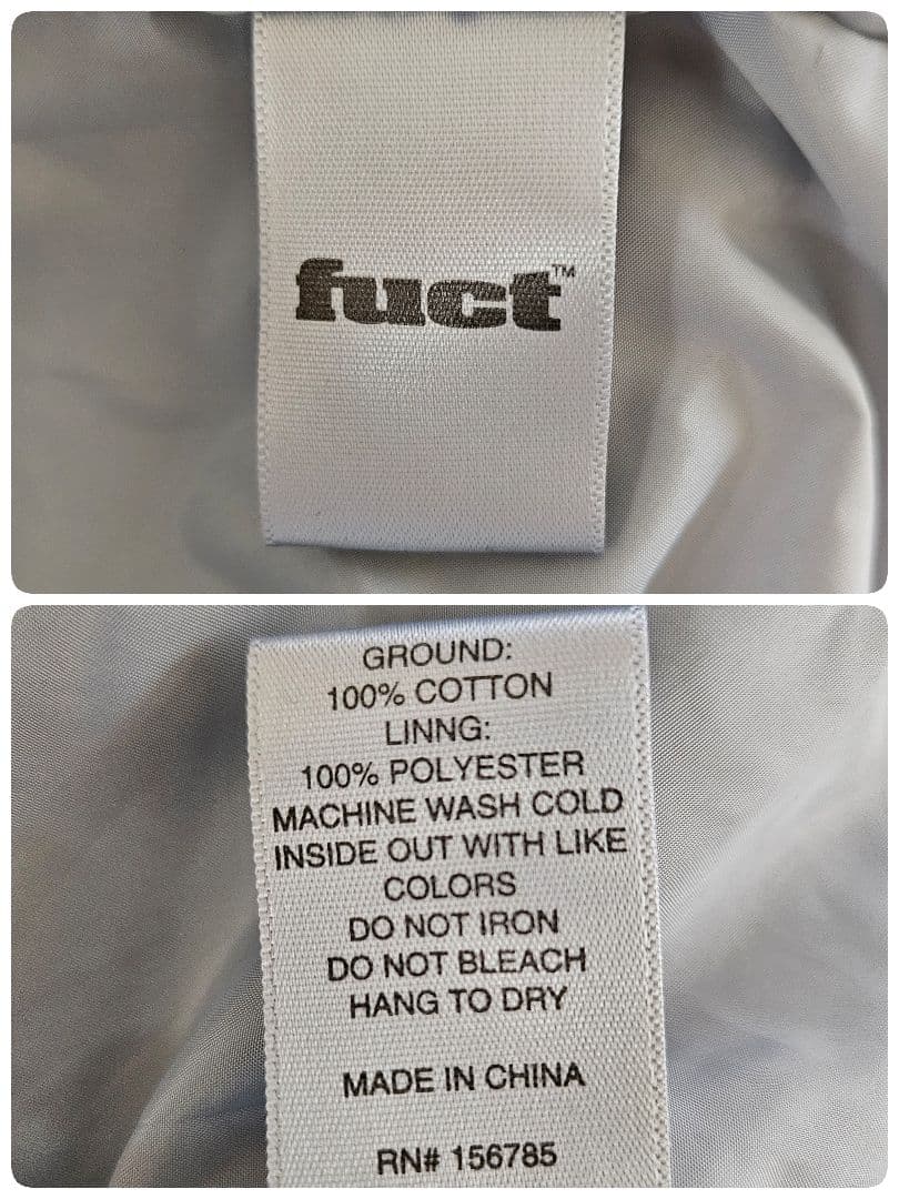 FUCT☆レーシングジャケット SSDD ヴィンテージ XL ネイビー 0101
