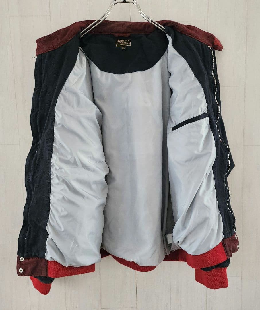 FUCT☆レーシングジャケット SSDD ヴィンテージ XL ネイビー 0101