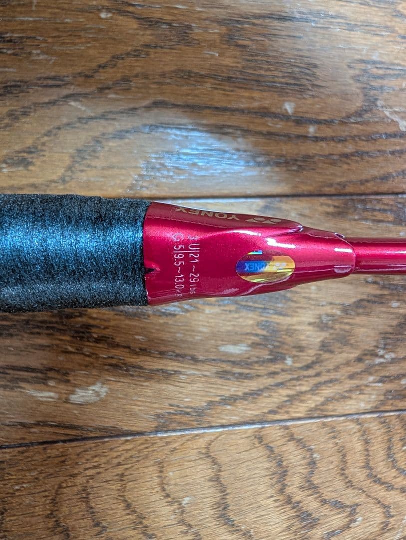 YONEX バドミントンラケット レッド ブラック