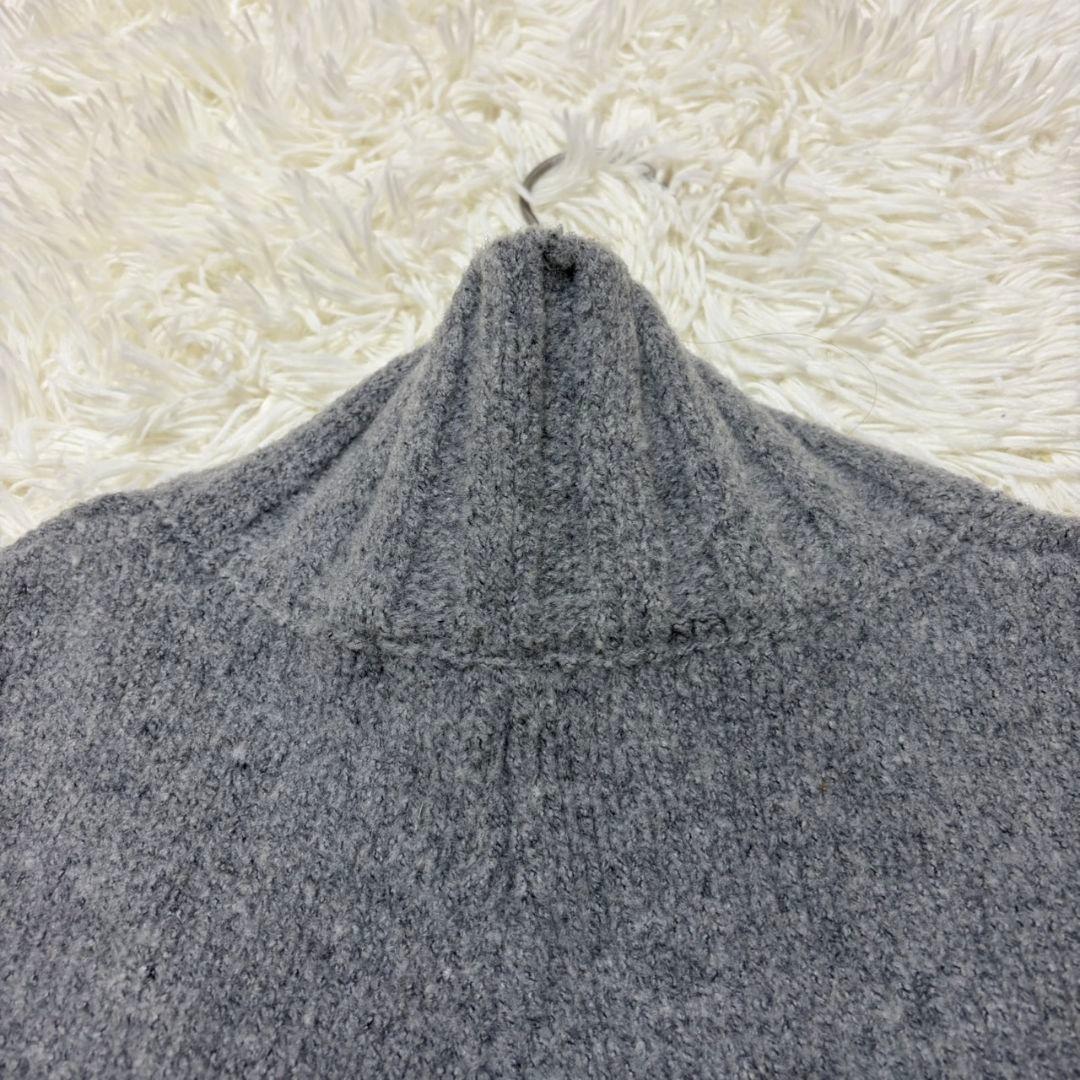 《上品》 mizuiroind グレー ビッグシルエット ポンチョ (F)