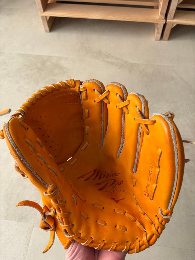 Mizuno Pro 軟式グローブ オレンジ　投手用