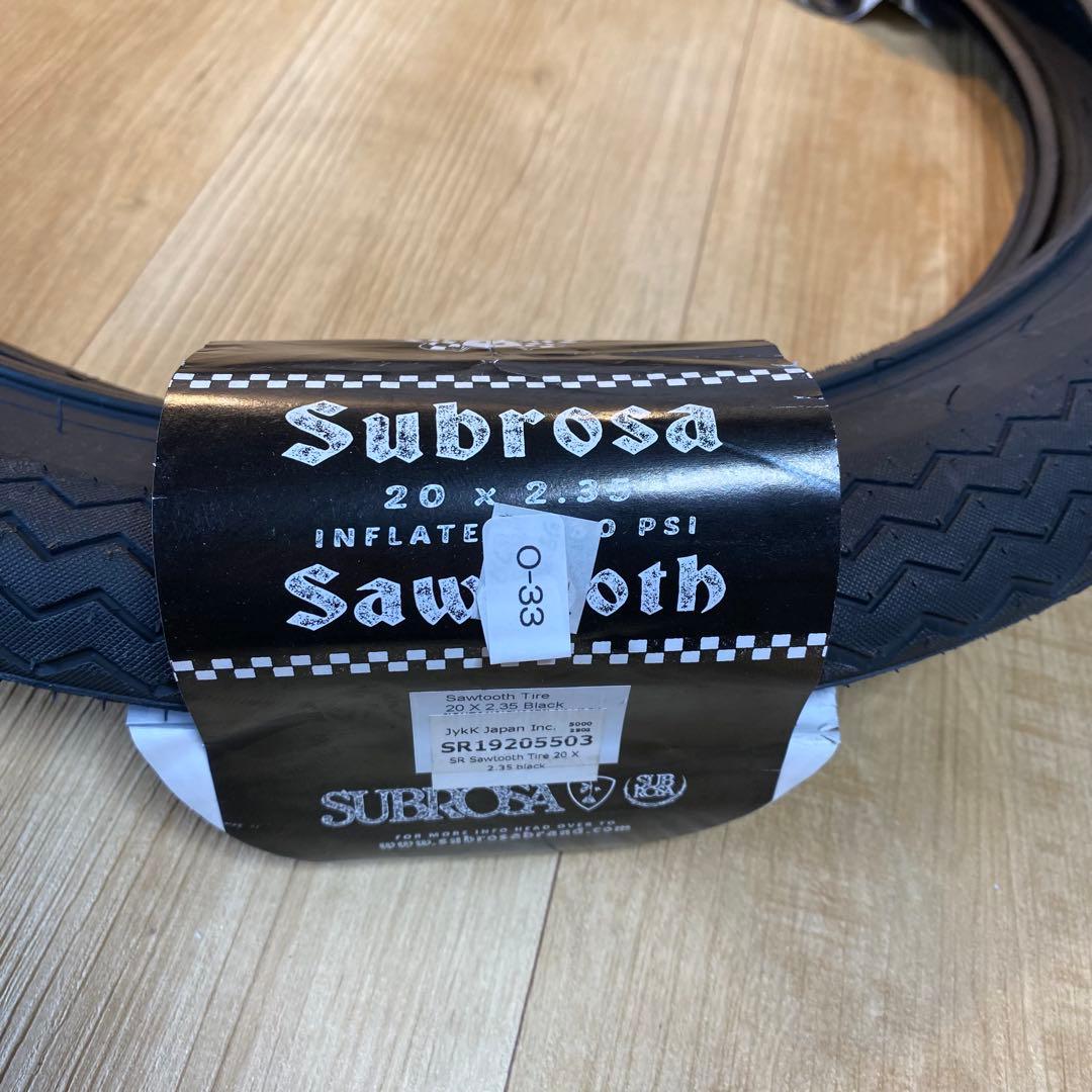 未使用 Subrosa Sawtooth 20x2.35 BMXタイヤ2本