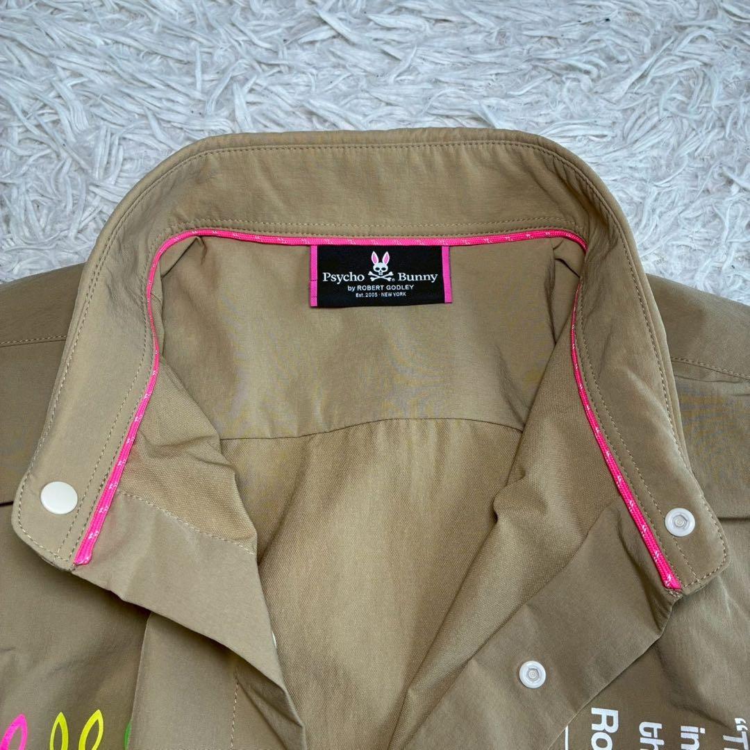 ◎極美品 Psycho Bunny シャツ L ライトブラウン メンズゴルフ