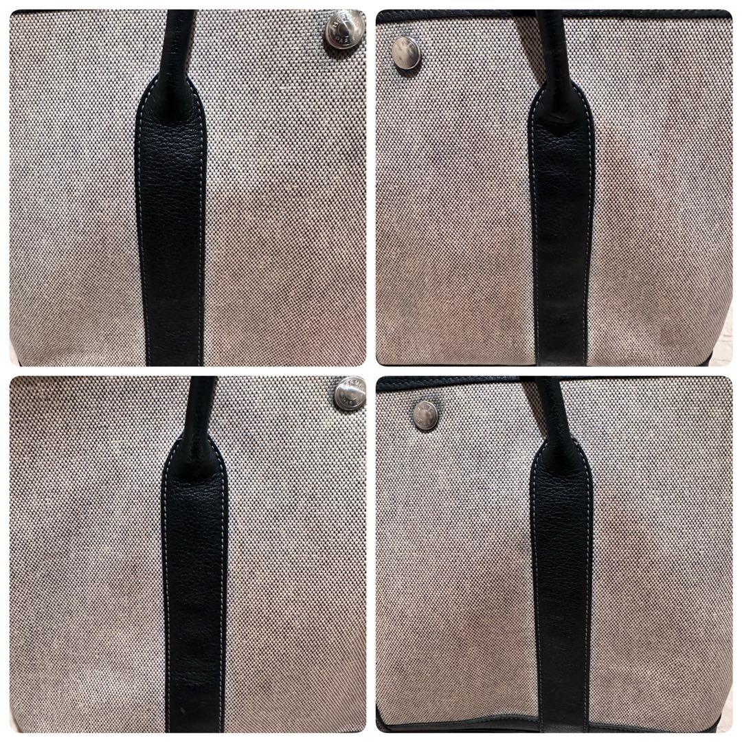 HERMES エルメス ガーデンパーティーベージュ/ブラック　良品