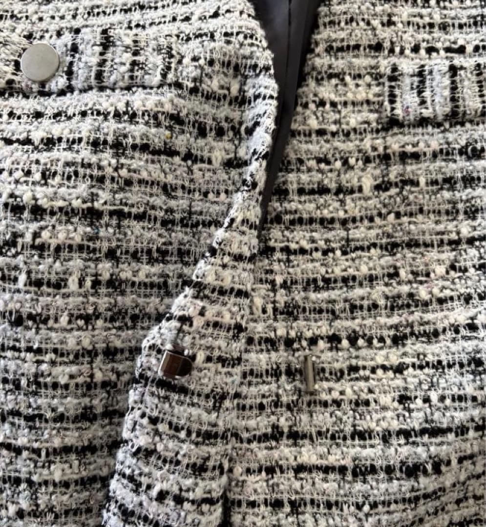 【美品】INDIV （インディヴィ）　ツイードジレ＆ボウタイブラウス　2点セット