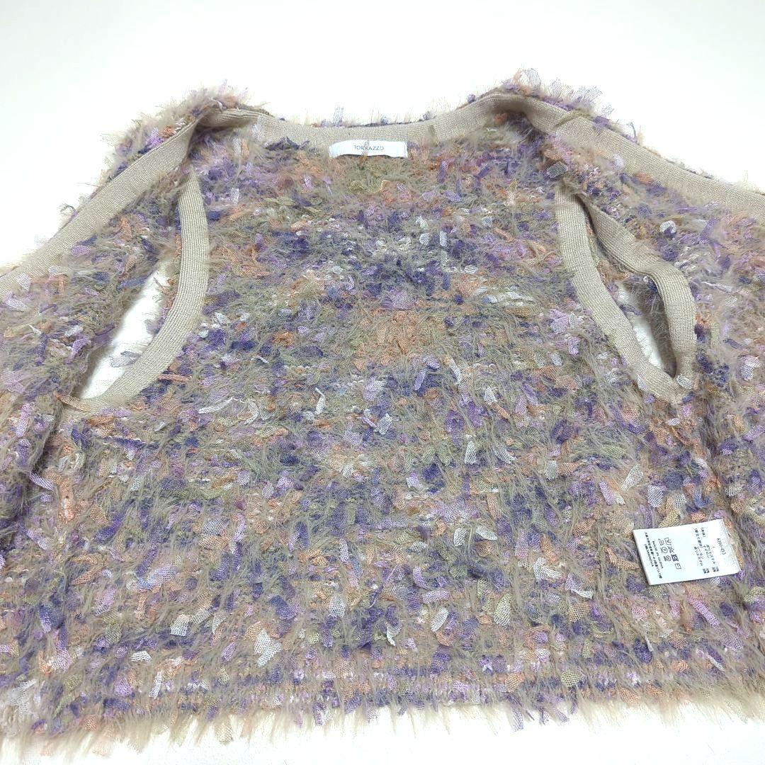 TORRAZZO DONNA✧トラッゾドンナ チュール×シャギーニットベスト美品