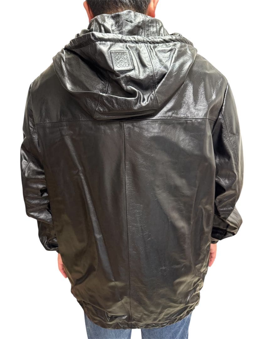 LOEWE 24SS レザーフーデッドジャケット　未使用