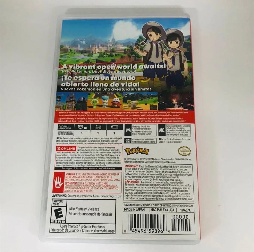 Switch Pokemon Violet 北米 輸入版　L410D