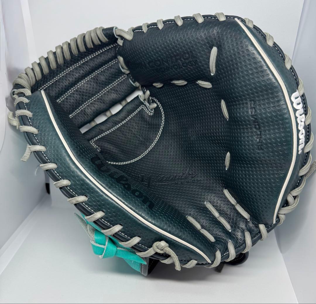 Wilson 軟式キャッチャーミット ターコイズ/ブラック