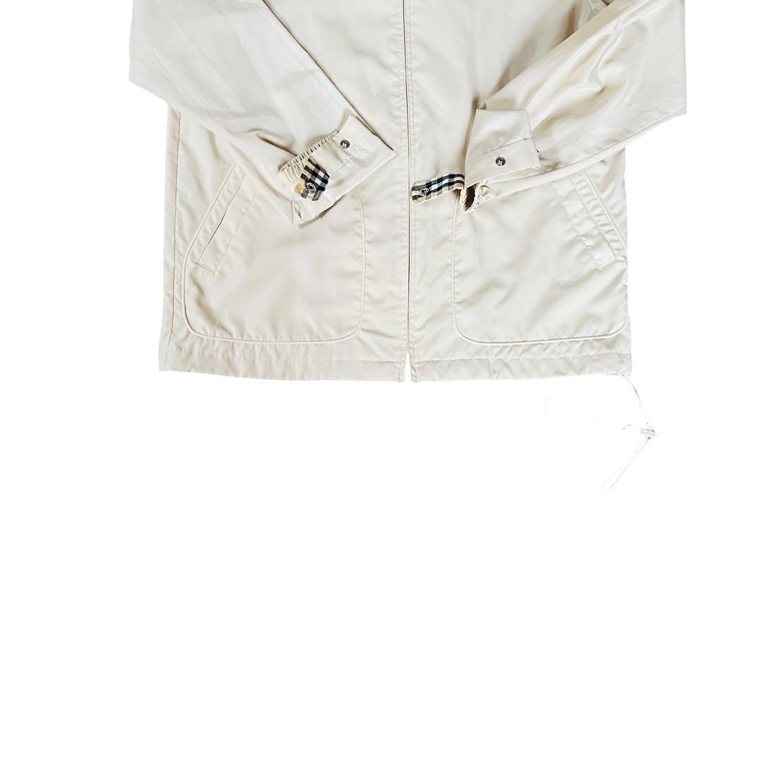 美品 BURBERRY GOLF 薄手 ナイロンジャケットノバチェックベージュ系